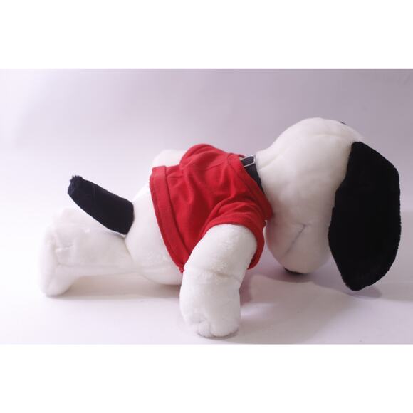 Snoopy in Red Shirt, Medium Plush, Dog, Vintage, Stuffed Animal, ~ 250622-WH 349 - Picture 4 of 4